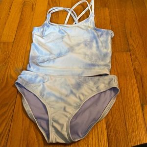So cute light blue tie dye bikini gap size large